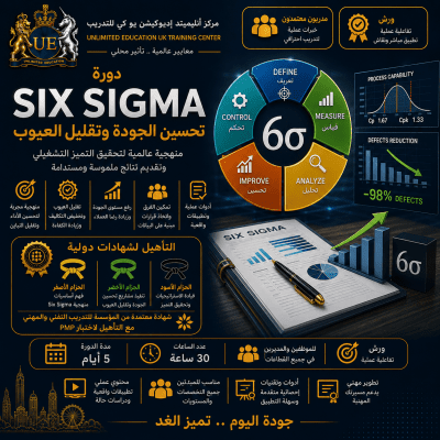 دورة Six Sigma &mdash; تحسين الجودة وتقليل العيوب